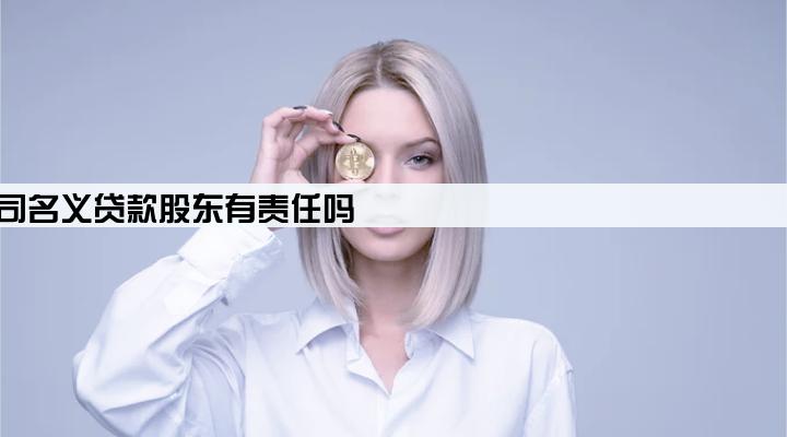 法人用公司名义贷款股东有责任吗