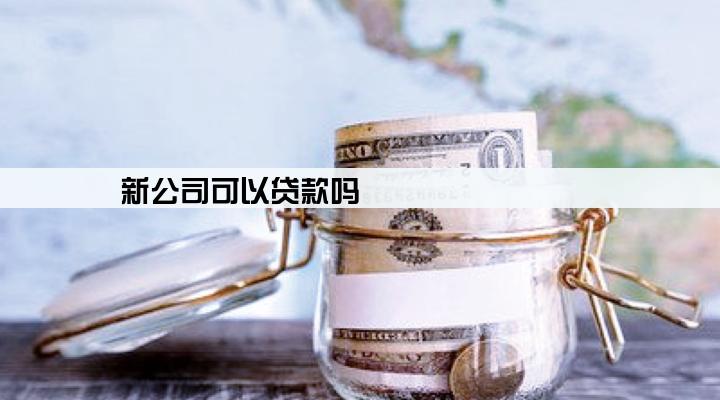 新公司可以贷款吗