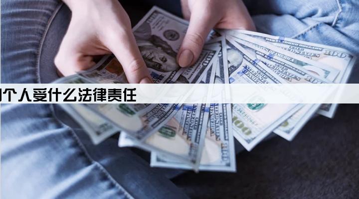 个人给企业贷款如果企业还不上我们个人受什么法律责任