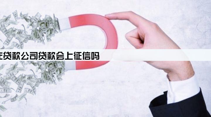 在贷款公司贷款会上征信吗