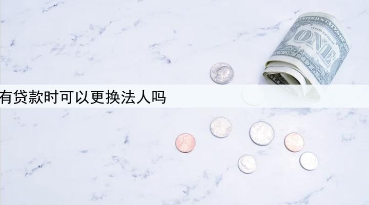 公司名下有贷款时可以更换法人吗