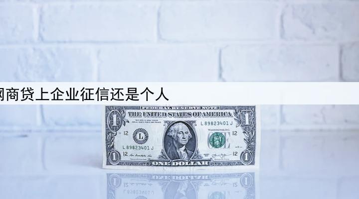 网商贷上企业征信还是个人