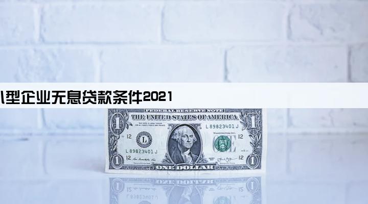 小型企业无息贷款条件2021