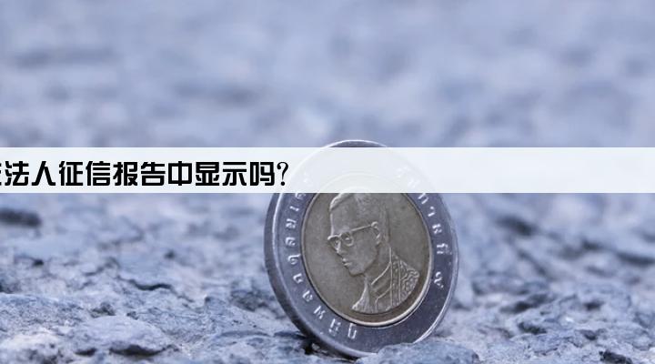 企业贷款会在法人征信报告中显示吗?