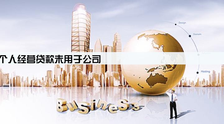 法人代表个人经营贷款未用于公司
