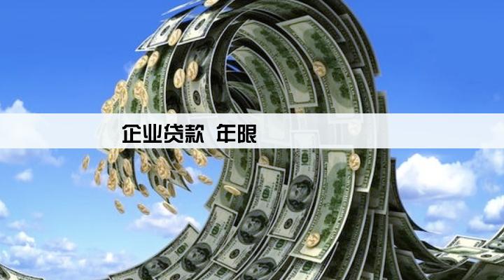企业贷款 年限