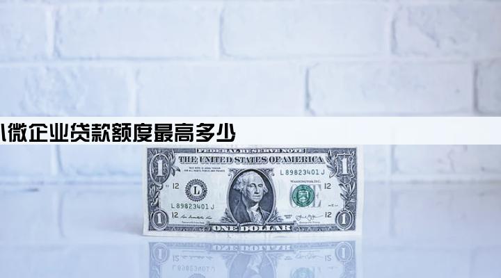 小微企业贷款额度最高多少