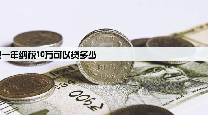 企业一年纳税10万可以贷多少