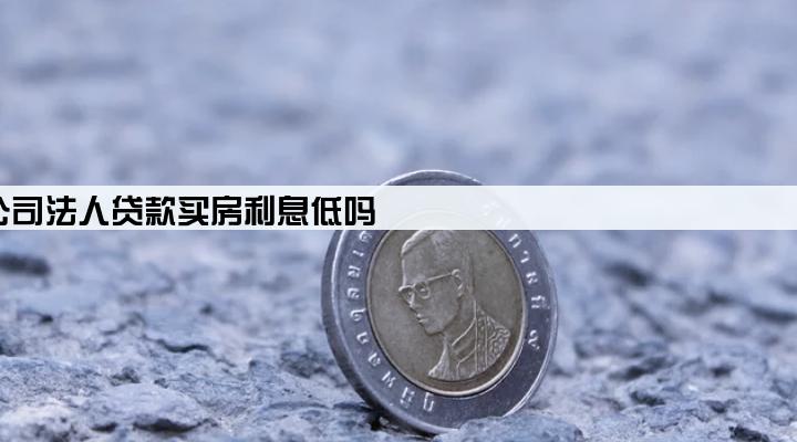 公司法人贷款买房利息低吗