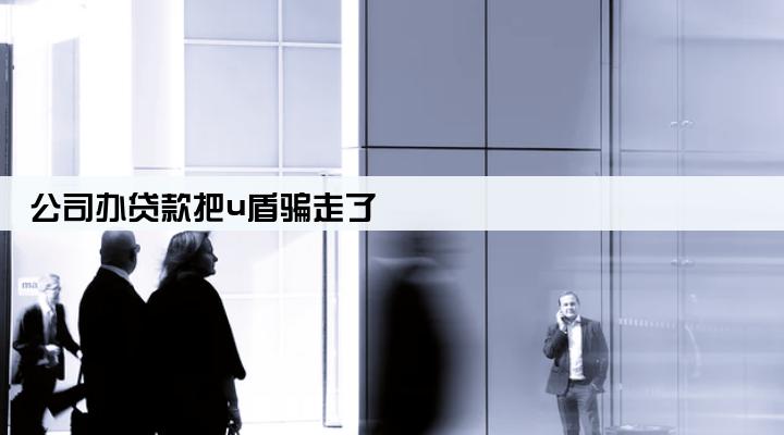 公司办贷款把u盾骗走了