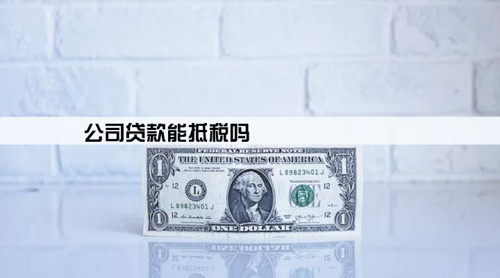 公司贷款能抵税吗