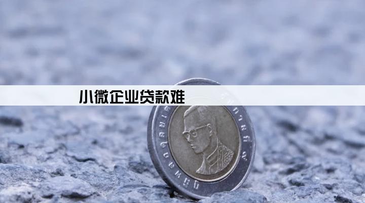 小微企业贷款难