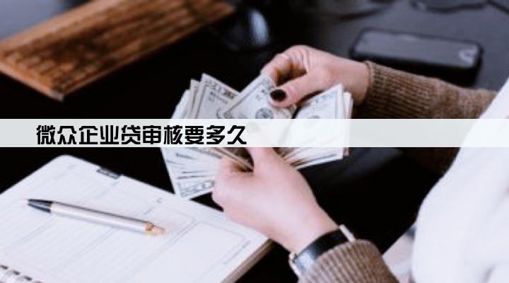 微众企业贷审核要多久