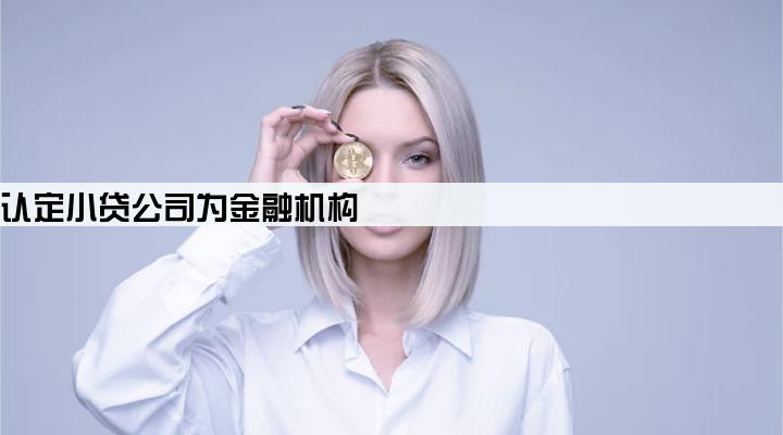 最高法认定小贷公司为金融机构