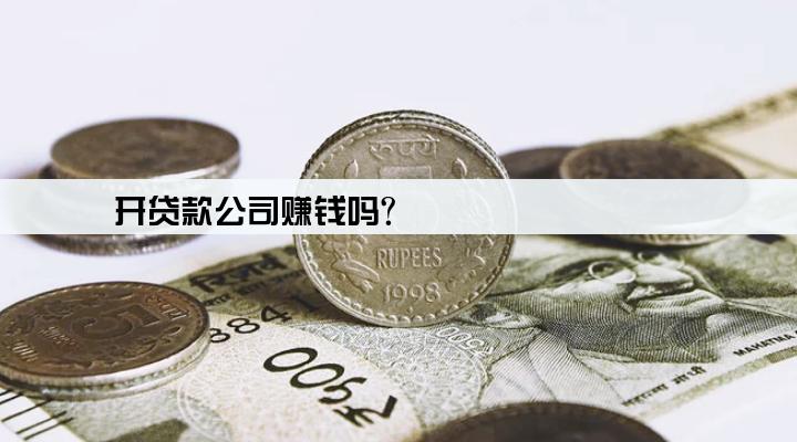 开贷款公司赚钱吗?