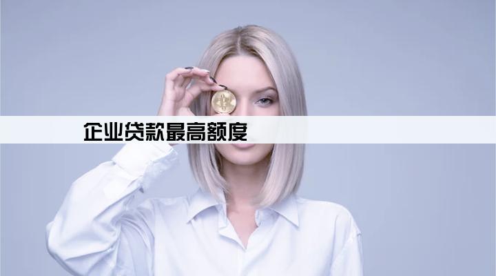 企业贷款最高额度
