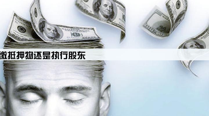 公司经营贷款还不上先追缴抵押物还是执行股东