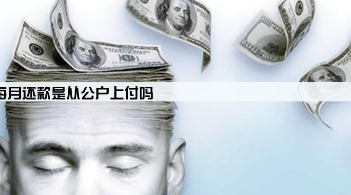 公司贷款买车每月还款是从公户上付吗
