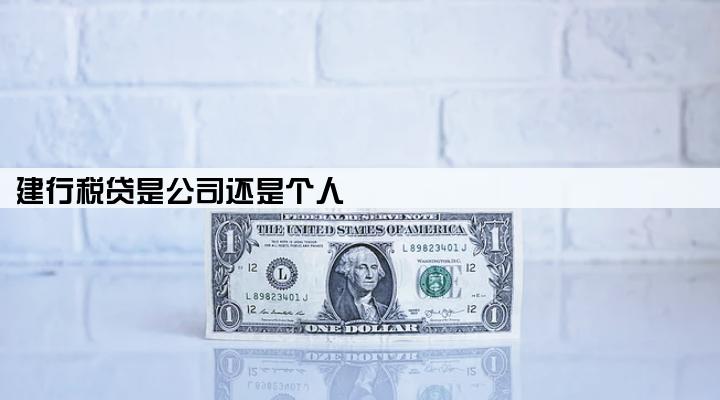 建行税贷是公司还是个人