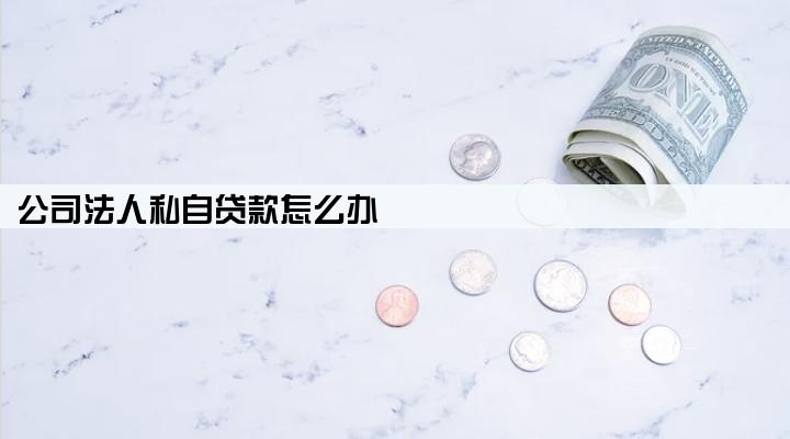 公司法人私自贷款怎么办