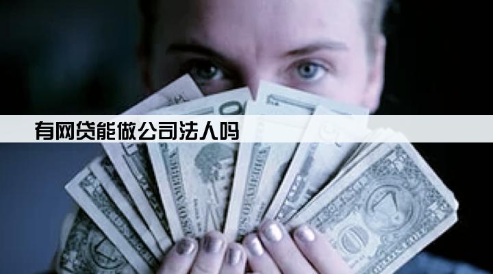 有网贷能做公司法人吗