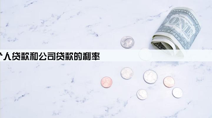 个人贷款和公司贷款的利率