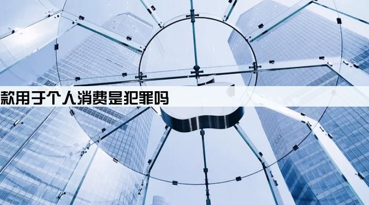 公司贷款用于个人消费是犯罪吗