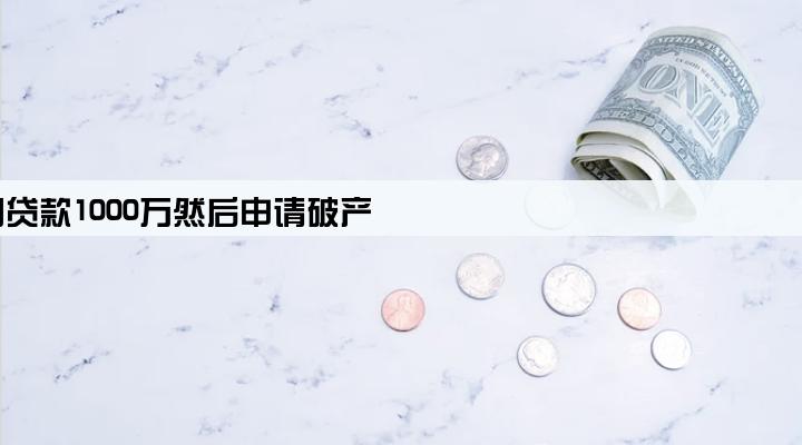 公司贷款1000万然后申请破产