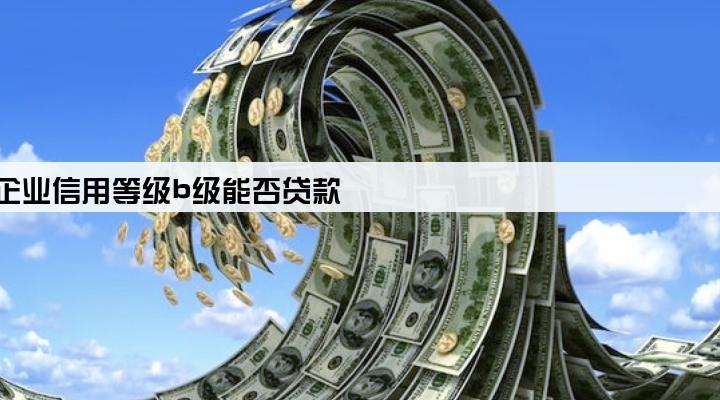 企业信用等级b级能否贷款