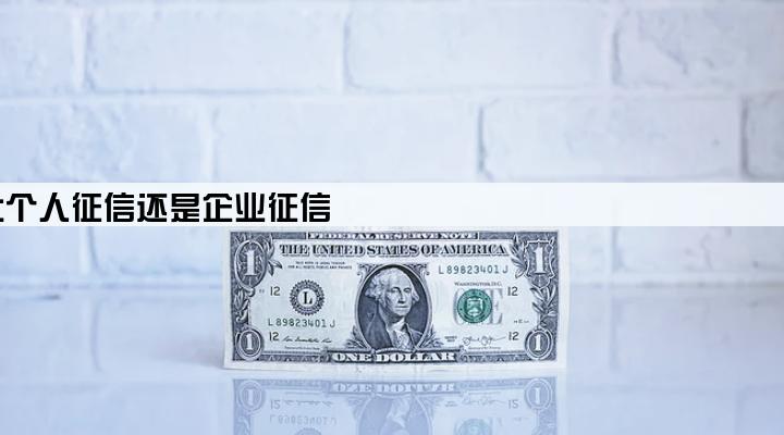 微众银行企业贷款上个人征信还是企业征信