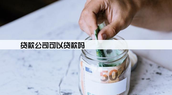 贷款公司可以贷款吗