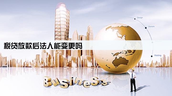 税贷放款后法人能变更吗