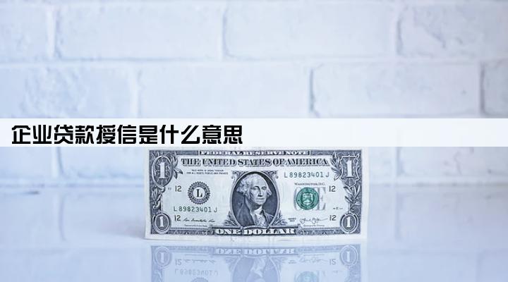 企业贷款授信是什么意思