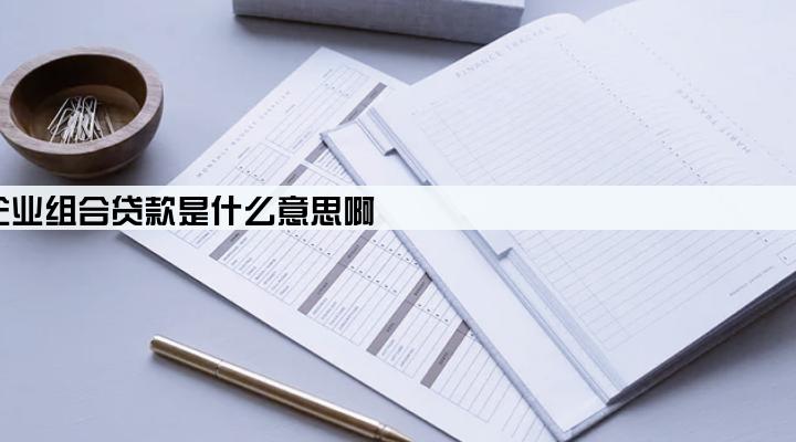 企业组合贷款是什么意思啊