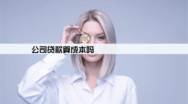 公司贷款算成本吗