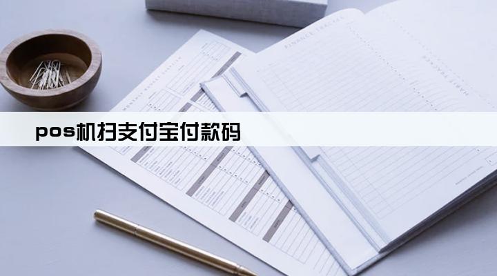 pos机扫支付宝付款码