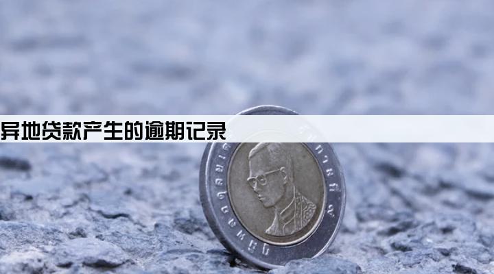 企业在异地贷款产生的逾期记录