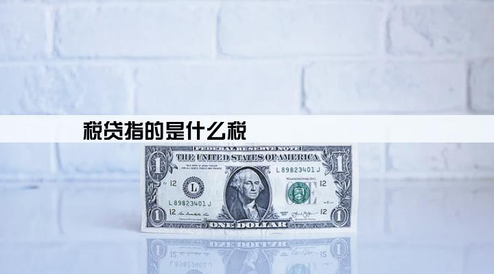 税贷指的是什么税