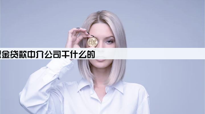 公积金贷款中介公司干什么的