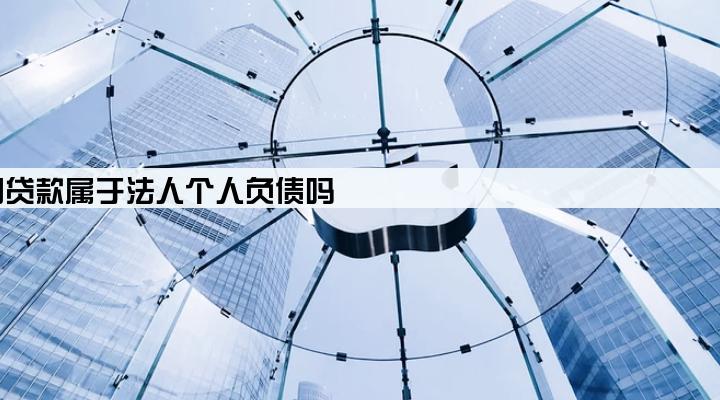 公司贷款属于法人个人负债吗