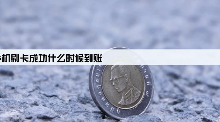 pos机刷卡成功什么时候到账