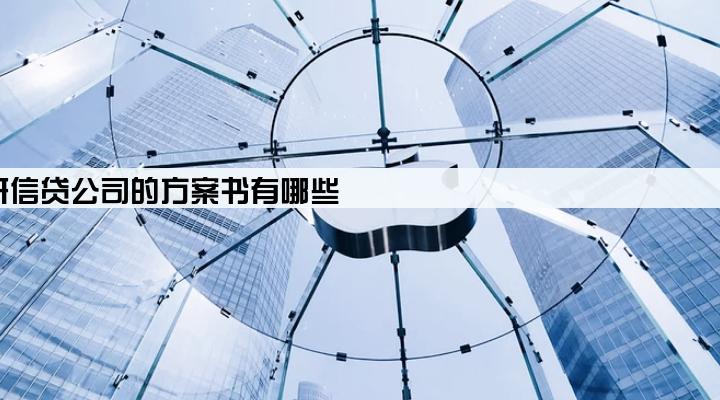 开信贷公司的方案书有哪些