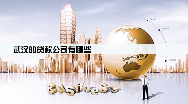武汉的贷款公司有哪些