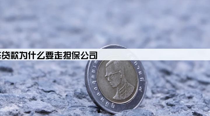 买车贷款为什么要走担保公司