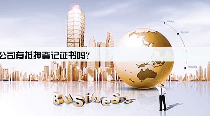 车辆抵押给了贷款公司有抵押登记证书吗?