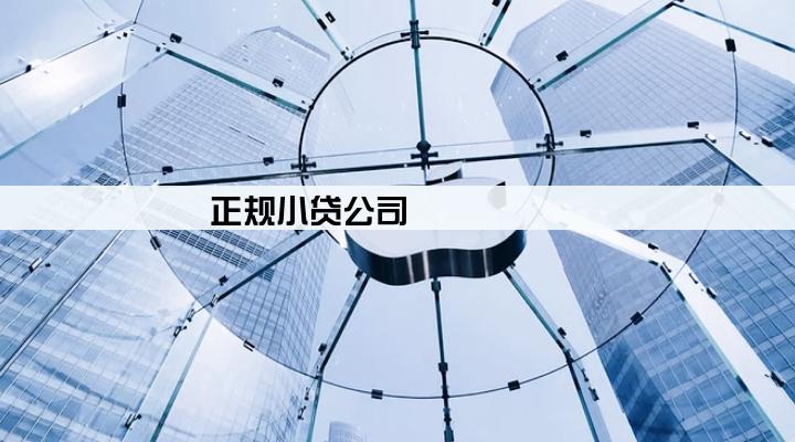 正规小贷公司