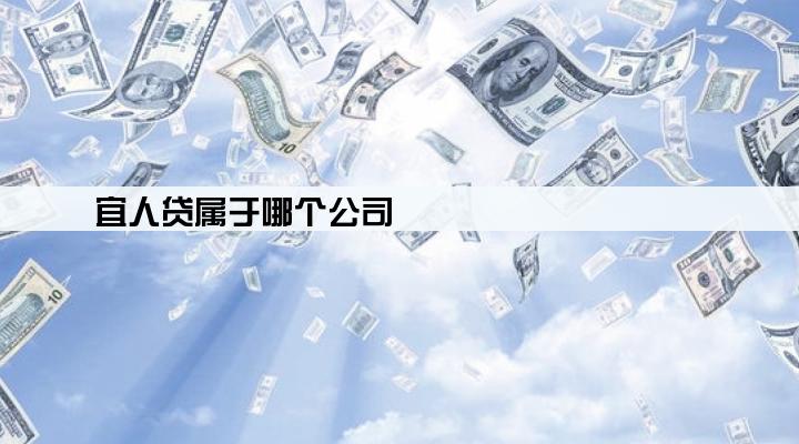 宜人贷属于哪个公司