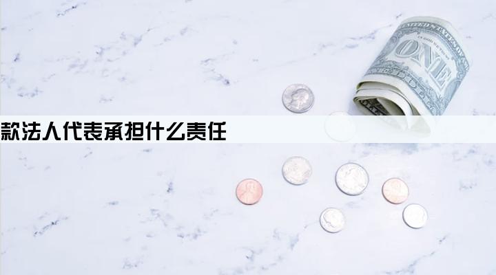 企业贷款法人代表承担什么责任