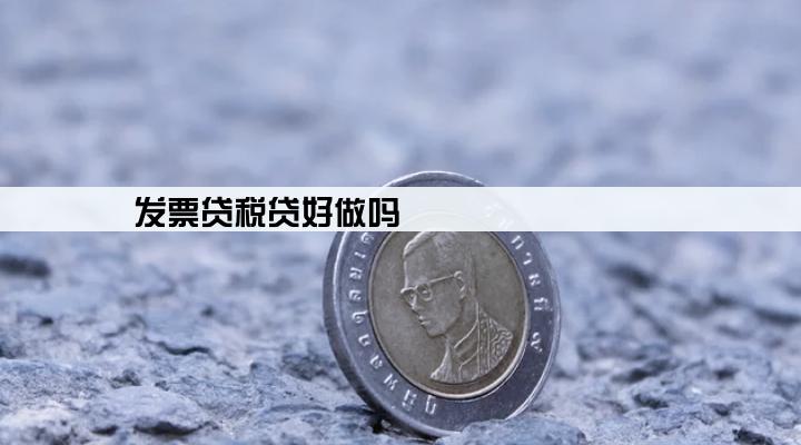 发票贷税贷好做吗