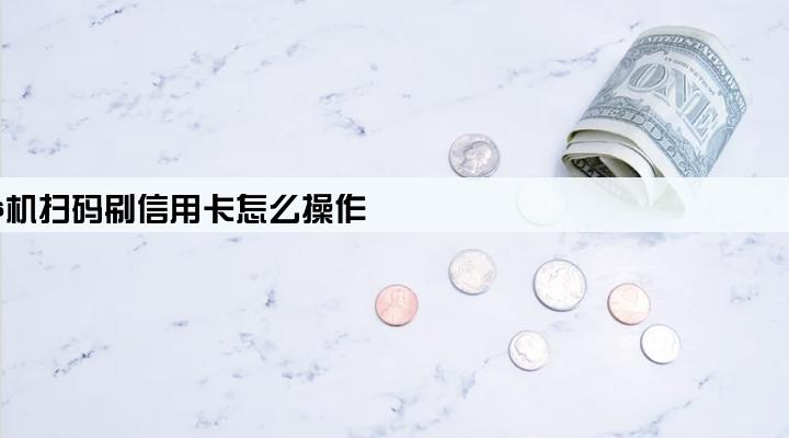 pos机扫码刷信用卡怎么操作